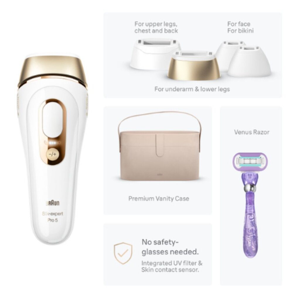 Braun Silk·expert Pro 5 IPL: Laser Hair Removal Kit